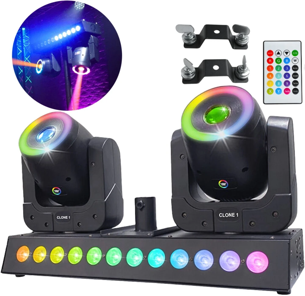 Carruzzo LIGHT4ME CLONE 1 LED RGBW šviesos efektas 2 galvutės