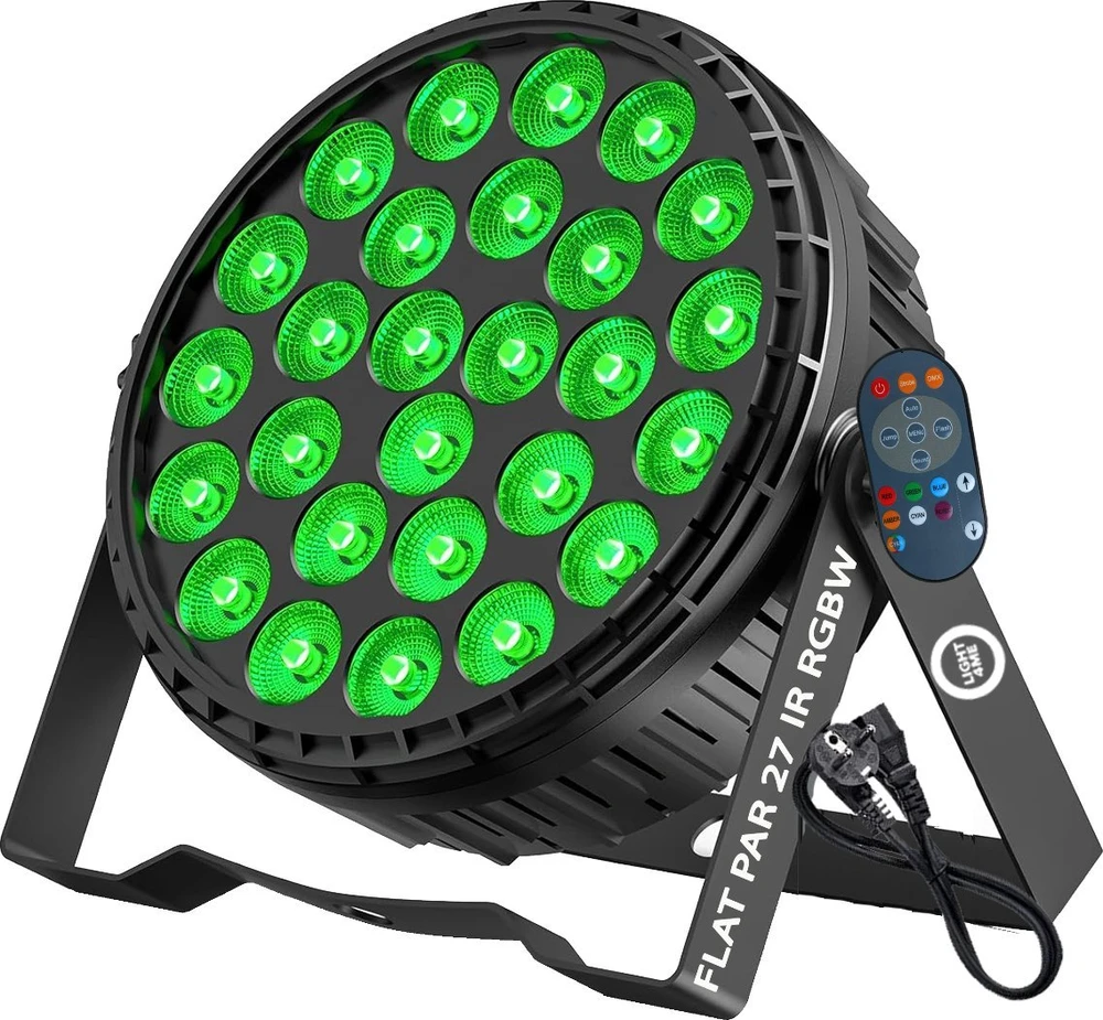 L4M LIGHT4ME FLAT PAR 27 IR RGBW PAR prožektorius