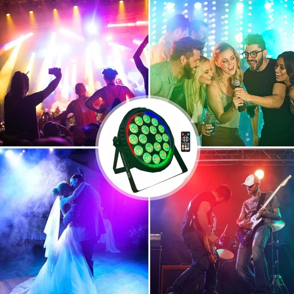 Carruzzo LIGHT4ME HEX PAR RING scenos prožektorius su ašies efektu