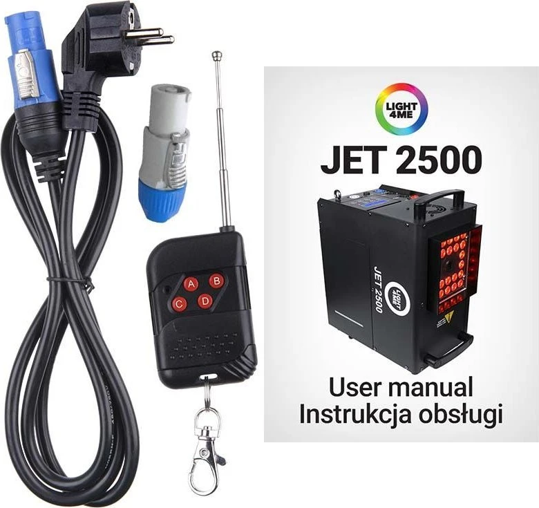 L4M LIGHT4ME JET 2500 vertikalus LED dūmų generatorius S