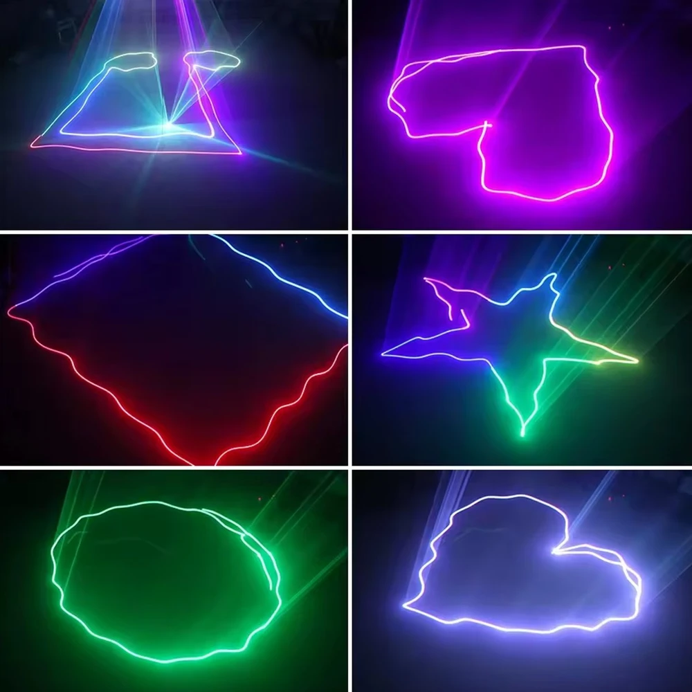 LIGHT4ME LASER RGB GEOMETRIC 350mW lazerinis projektorius