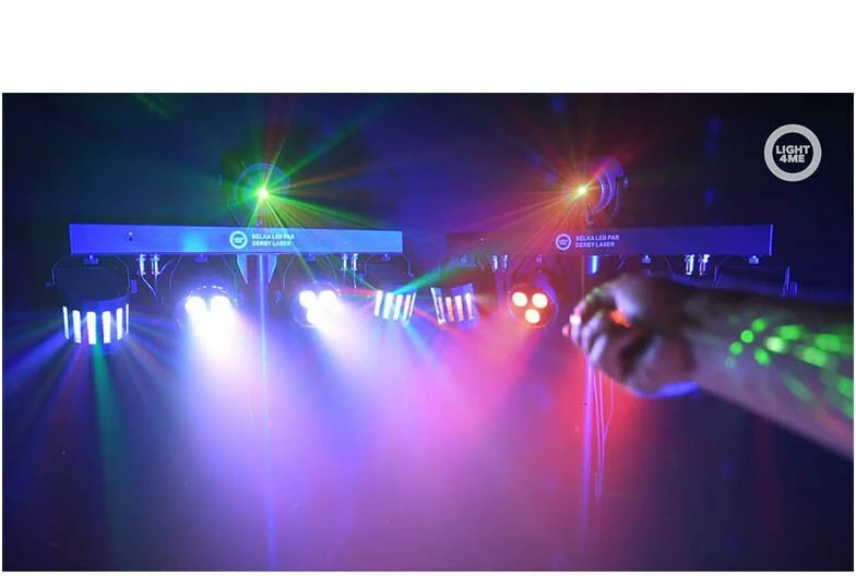 LIGHT4ME Belka LED Par Derby lazerinis - lighting kit