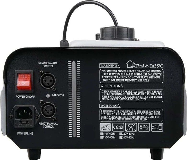 LIGHT4ME FM 1200 dūmų rūko mašina su nuotolinio valdymo pultu