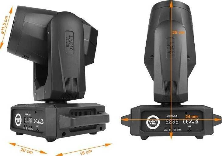 L4M LIGHT4ME FOCUS 150 SPINDULIŲ LED prožektorius su judančia galva