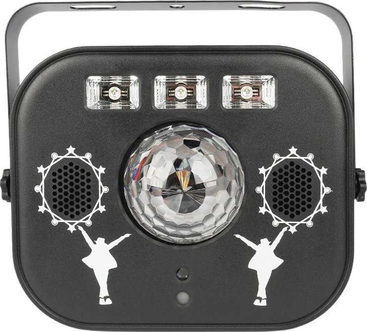 LIGHT4ME MULTIBOX kelių efektų LED disko lazerinis šviestuvas