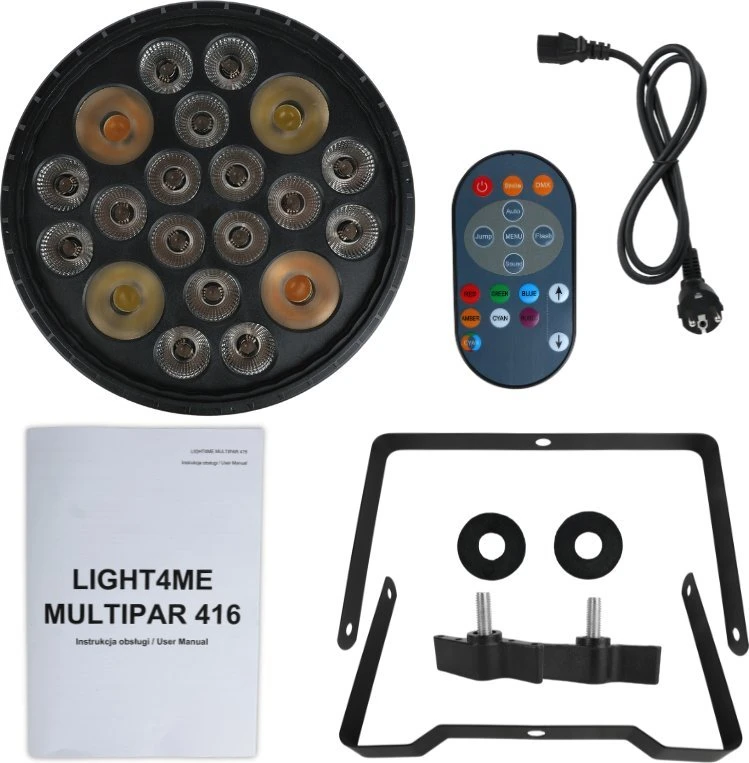 L4M LIGHT4ME MULTIPAR 416 RGB-UV+WW/CW scenos prožektorius