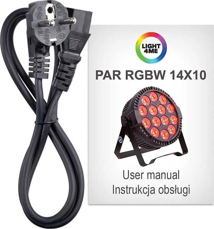 L4M LIGHT4ME PAR RGBW 14"10 LED scenos prožektorius
