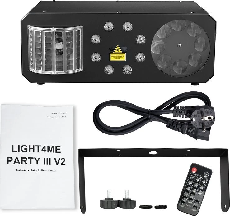 L4M LIGHT4ME PARTY III V2 daugiafunkcis LED derbio gobo wa