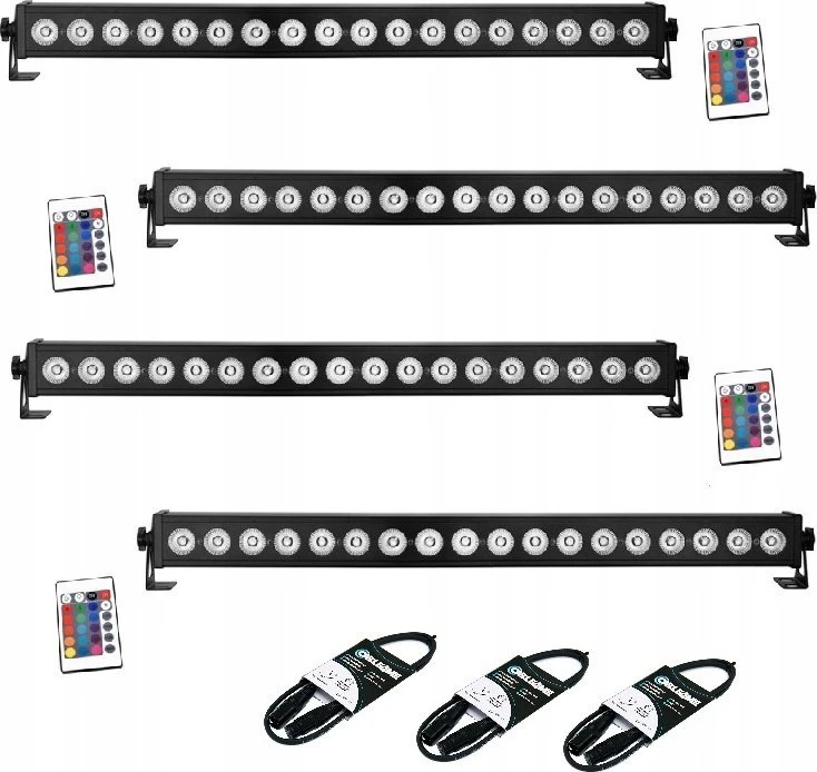 LIGHT4ME PIXEL BAR 18 RGBW IR LED juosta + nuotolinio valdymo pultas