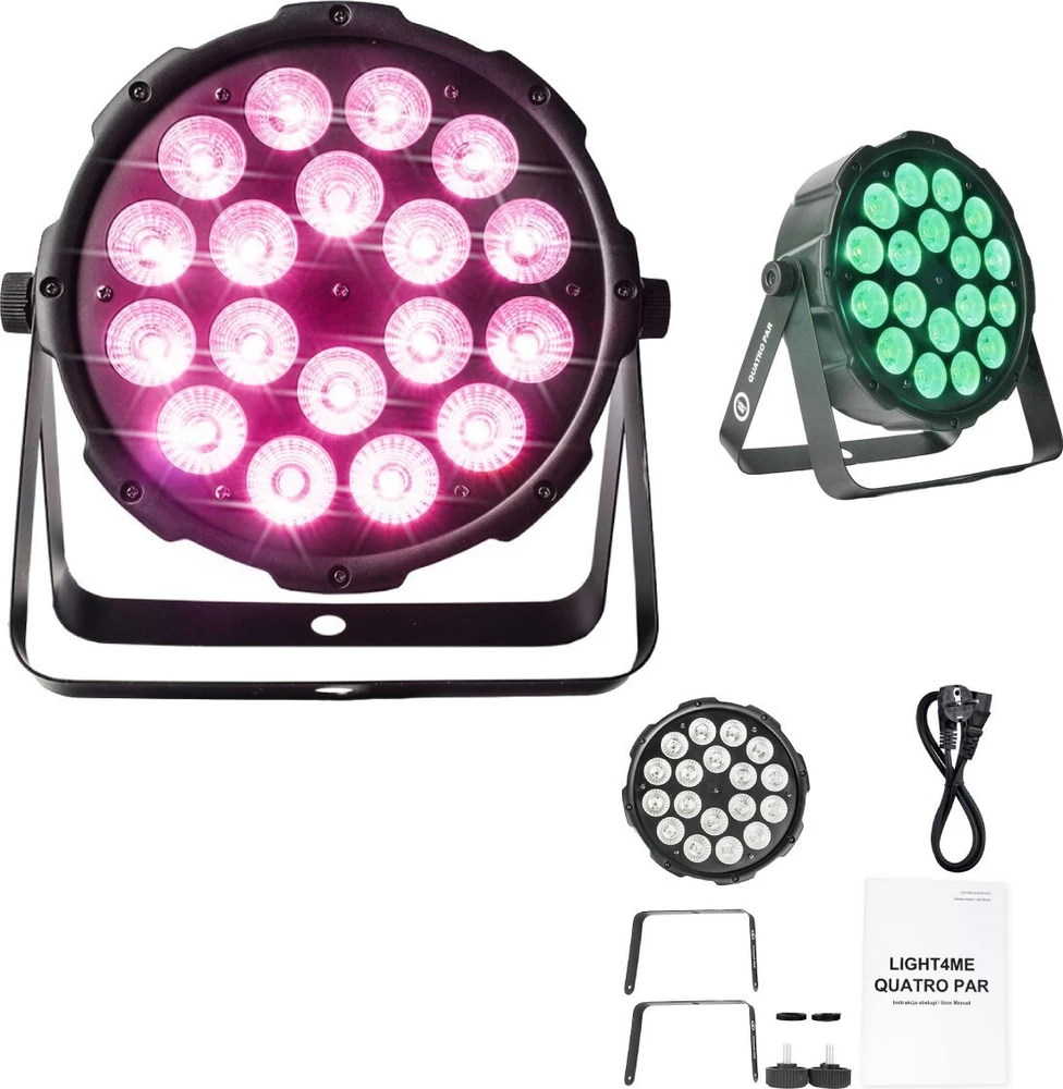 L4M LIGHT4ME FOUR PAR 18x10W RGBW scenos prožektorius