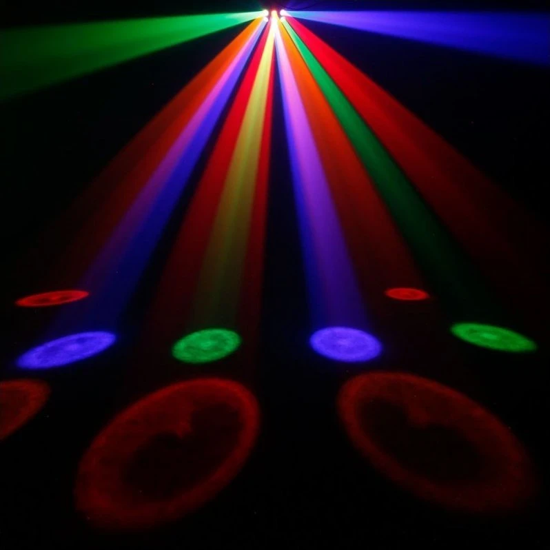 L4M LIGHT4ME ŠEŠIŲ AKIŲ SPINDULYS Stiprus LED spindulio efektas + NUOTOLINIO VALDYMO PULTAS