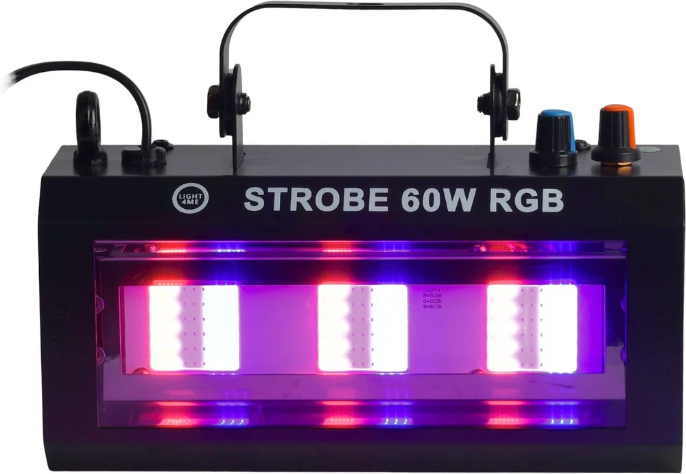 LIGHT4ME STROBE 60W RGB stroboskopinio apšvietimo efektas