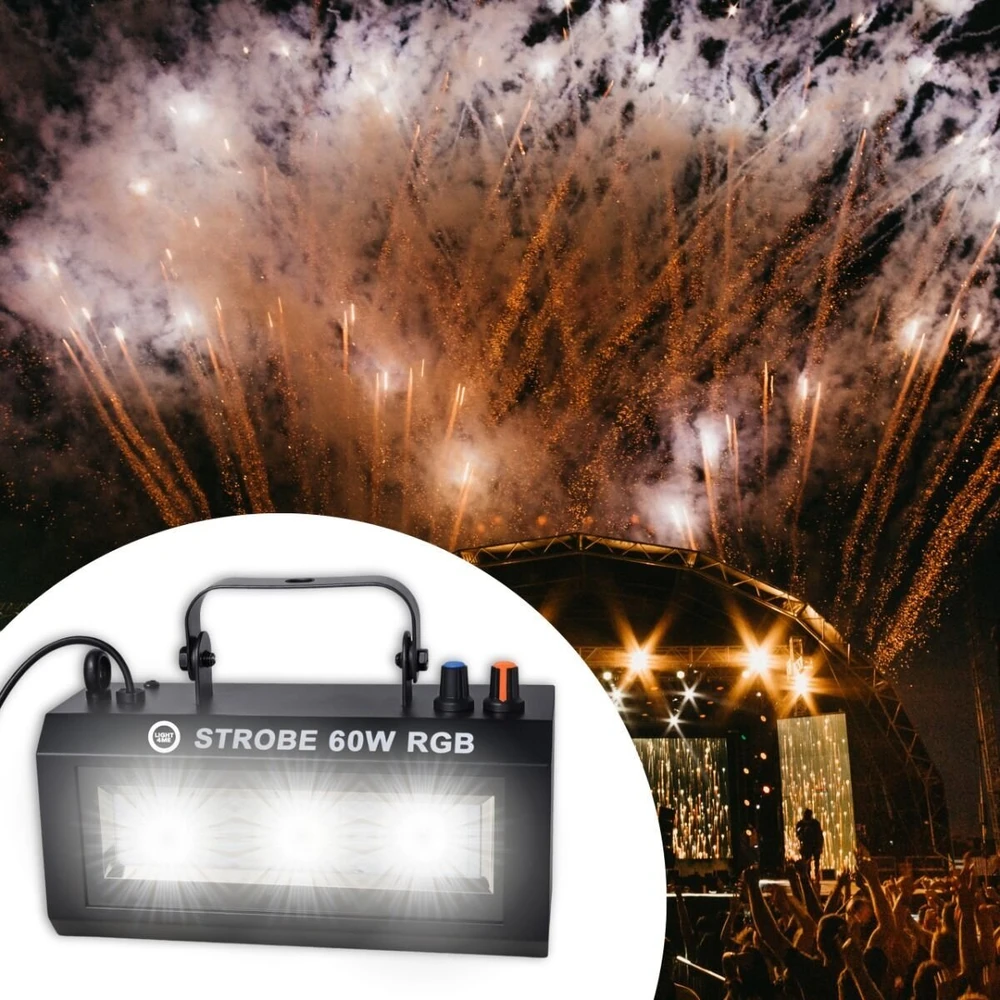 LIGHT4ME STROBE 60W RGB stroboskopinio apšvietimo efektas