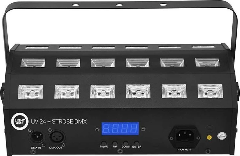 L4M LIGHT4ME UV 24 + STROBE DMX ultravioletinis prožektorius