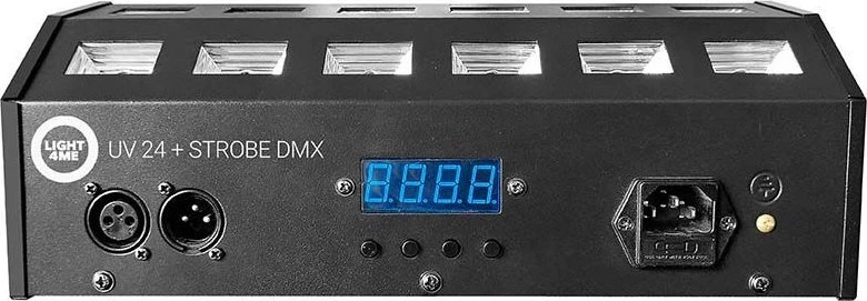 L4M LIGHT4ME UV 24 + STROBE DMX ultravioletinis prožektorius