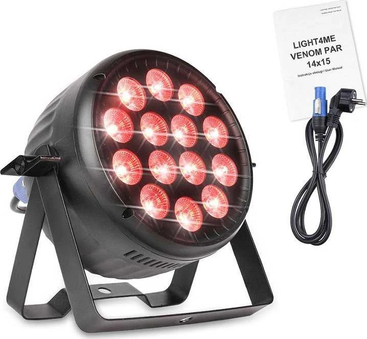 L4M LIGHT4ME VENOM PAR 14X15 LED spotlight RGBW décor.