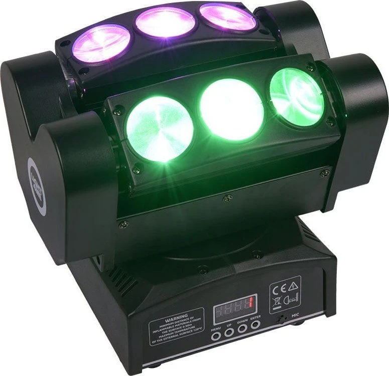 LIGHT4ME SPIDER HEAD 6x10 disko efektų judanti galva