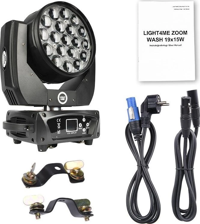 L4M LIGHT4ME ZOOM WASH 19x15W RGBW LED judanti galva