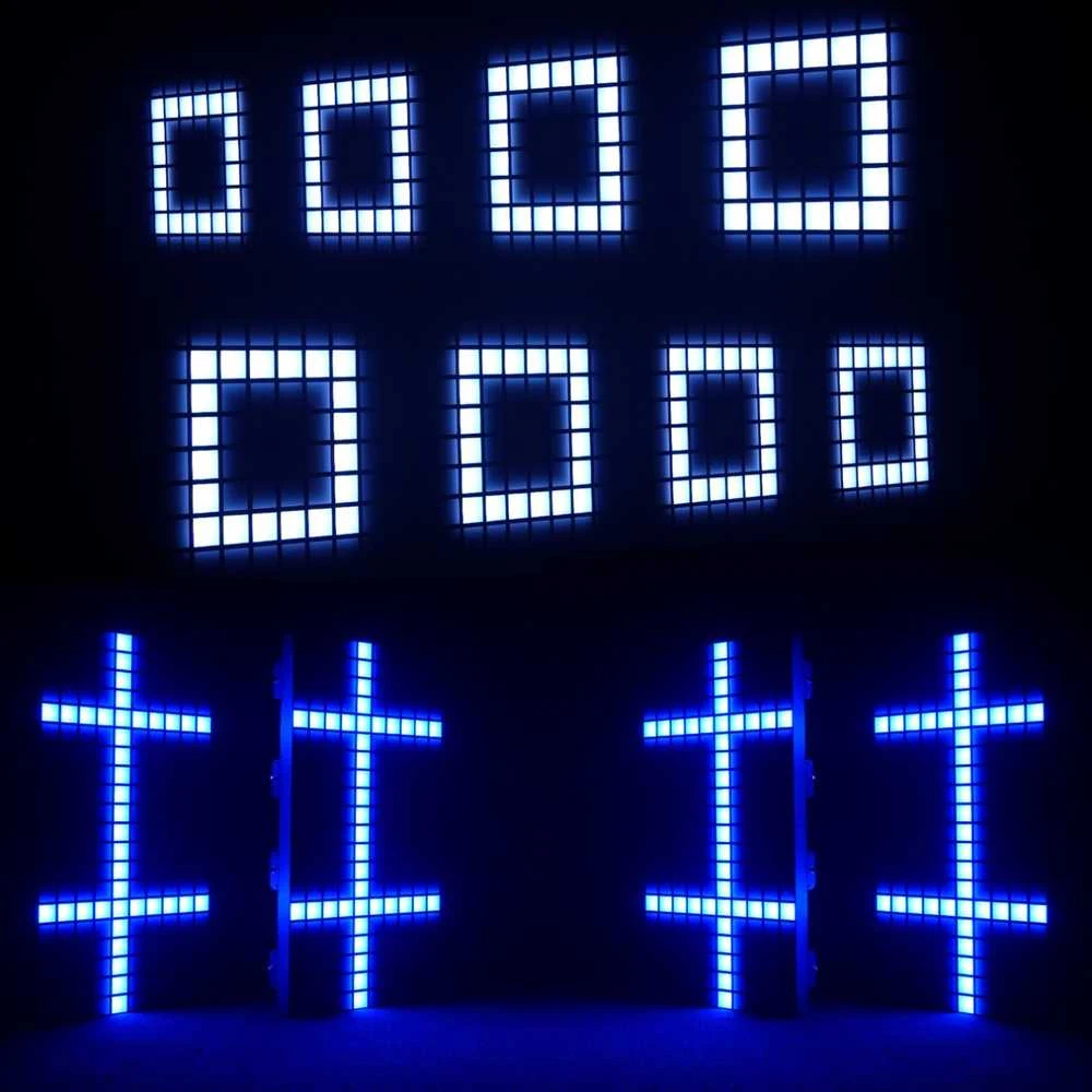 L4M MATRIX PANEL 1010 RGB apšvietimo efektas