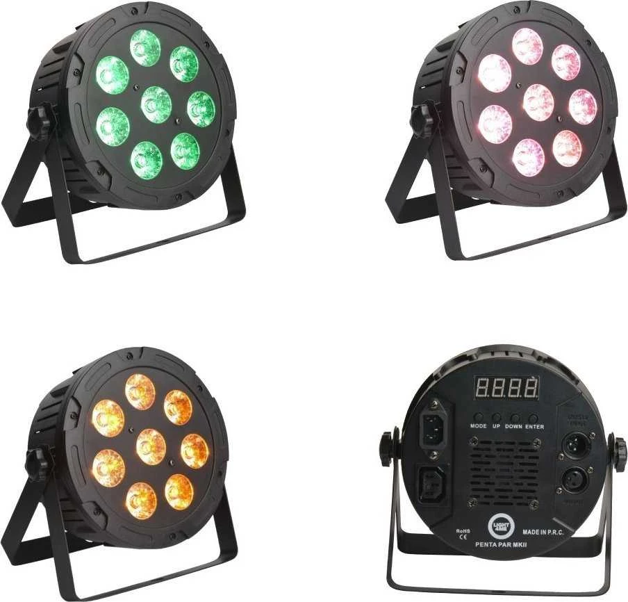 LIGHT4ME PENTA PAR 8x12W MKII RGBWA - RGB LED prožektorius