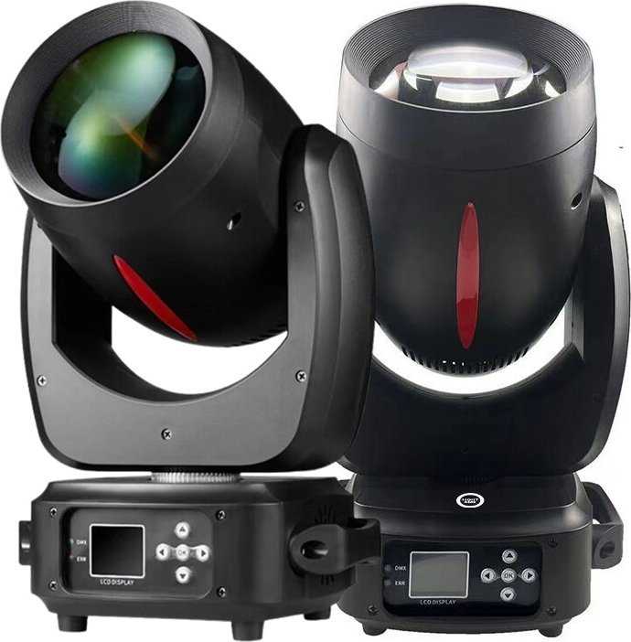 LIGHT4ME Raudonas LINE BEAM 120W judančios galvutės LED ašis