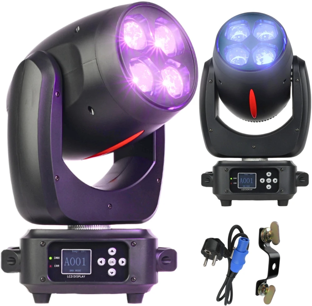 L4M LIGHT4ME Raudonas LINE WASH 4x40W judančios galvos LED prožektorius