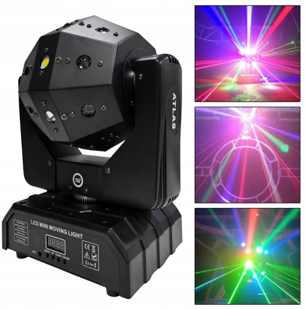LIGHT4ME ATLAS judantis 4 viename LED daugiafunkcis šviestuvas