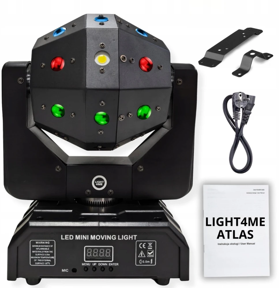 LIGHT4ME ATLAS judantis 4 viename LED daugiafunkcis šviestuvas