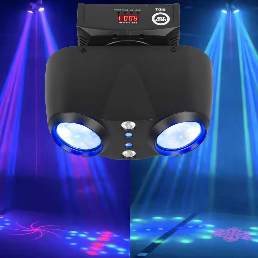 „Light4Me SID2“ – 4 viename LED daugiafunkcis šviesos diodų šviestuvas + spindulio / lazerio / stroboskopo efektas