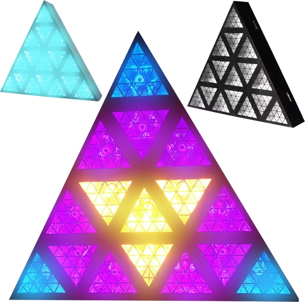 L4M LED LIGHT4ME TRIANGIS 64x2W RGBA apšvietimo efektas