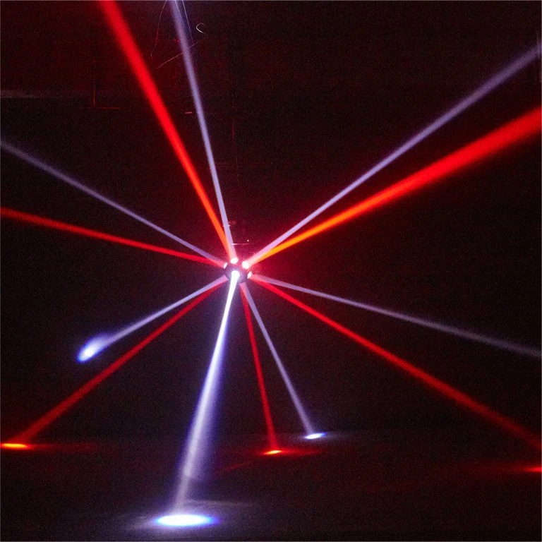 L4M UFO LED 6in1 daugiafunkcis šviesos spindulio efektas