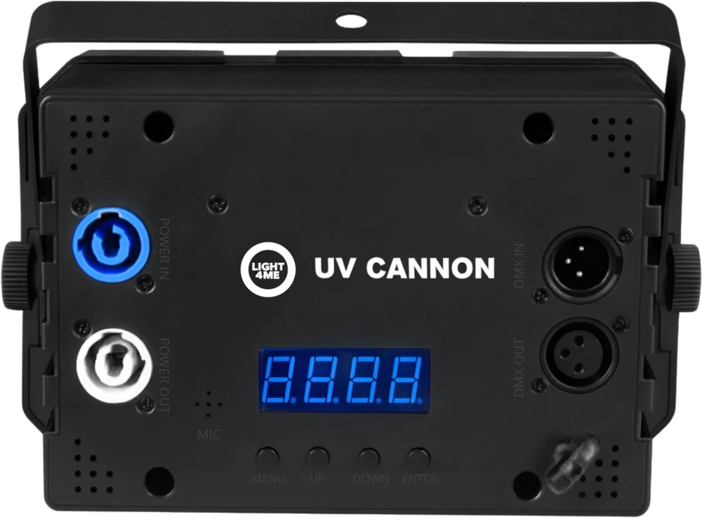 LIGHT4ME UV CANNON scenos apšvietimo efektas – UV prožektorius