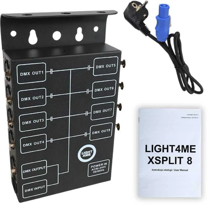 LIGHT4ME XSPLIT 8 DMX signalo skirstytuvas