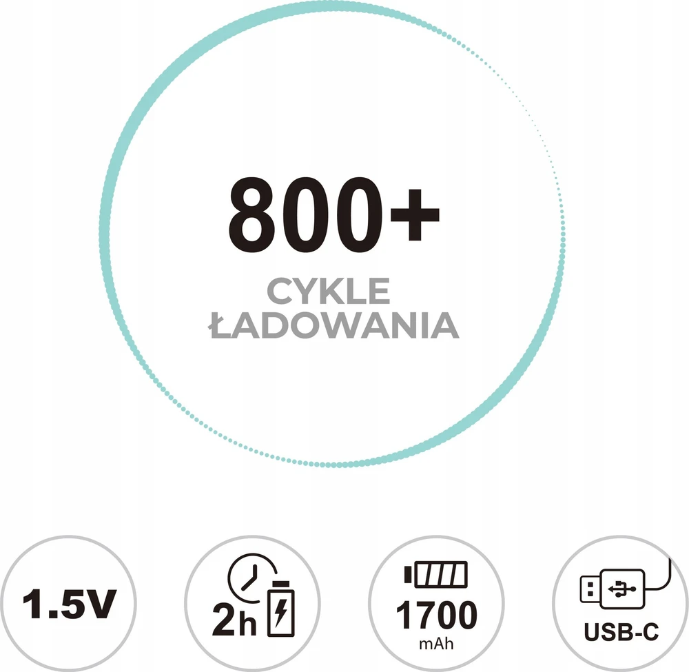 Liibateries Ličio baterijos Akumuliatorius AA / R6 750mAh 4 vnt.