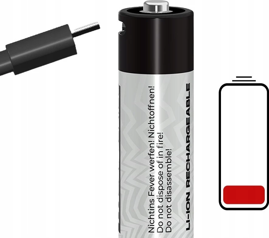 LiiBateries USB-C - USB-C juodas laidas (9331816667127)