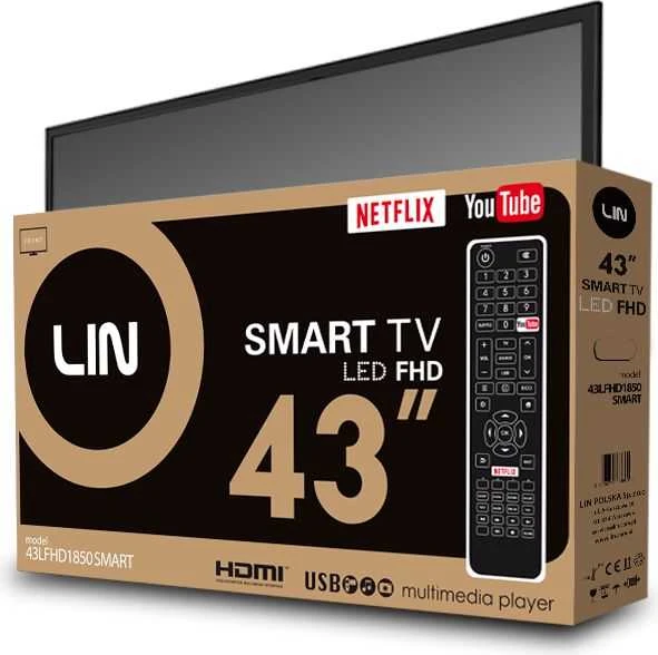 43 colių televizorius LIN 43LFHD1850 SMART Full HD DVB-T2