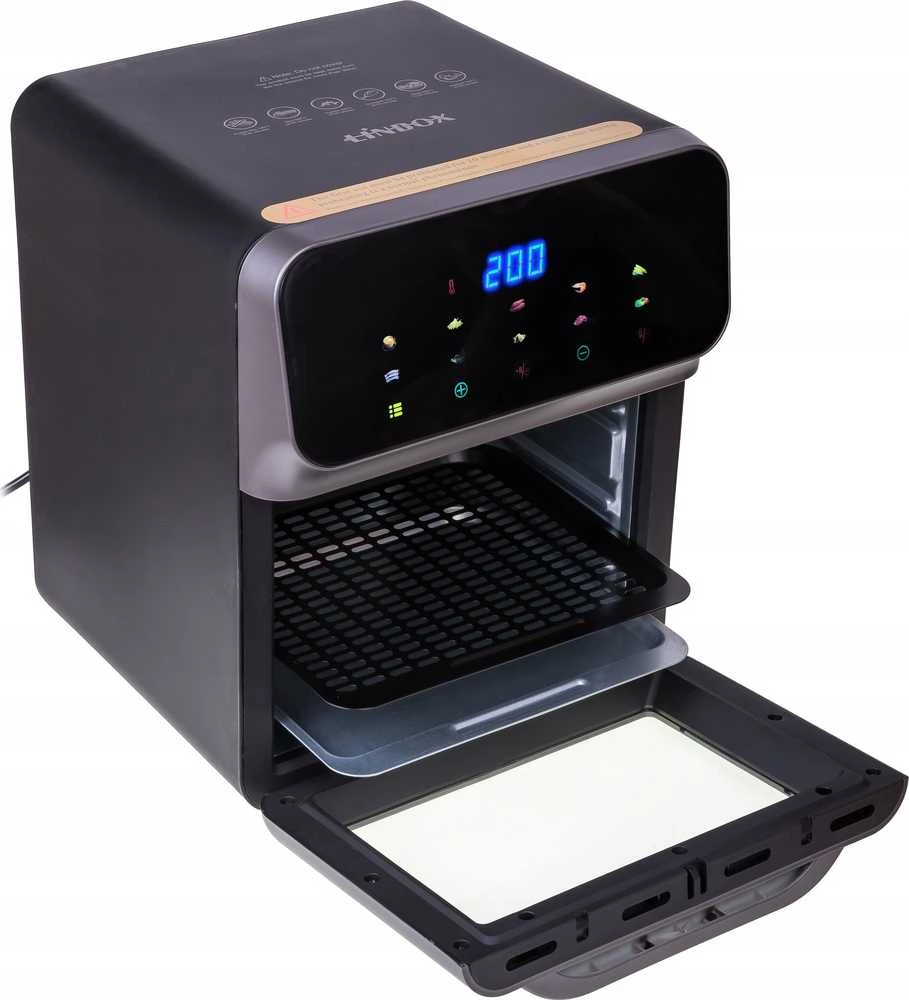 Gruzdintuvė „Linbox“ oro keptuvė / orkaitė 5504, juoda