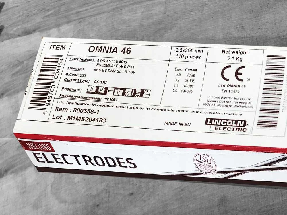 Lincoln Electric LINCOLN ELEKTRODA OMNIA 46 FI 2,5/2,1kg
