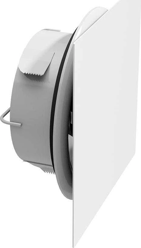 Lindab Oro skirstytuvo apdaila AIRY Ø125mm, kvadratinė, RAL9003