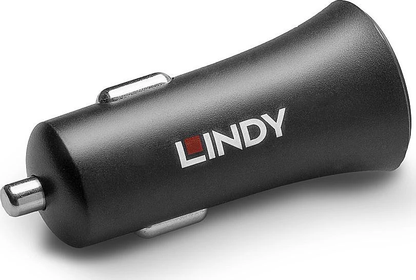Automobilinis įkroviklis - LINDY 27W USB Type C PD automobilinis įkroviklis 12-24V DC