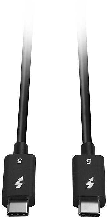 Thunderbolt Laidas - LINDY Thunderbolt 5 Laidas, 40Gbps, 100W PD, 1 m, Juodas