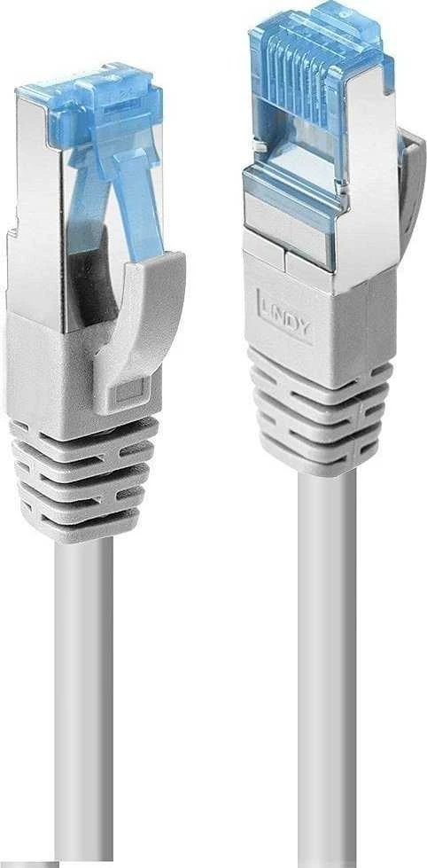 Tinklo Kabelis - LINDY RJ-45 S/FTP LSZH Tinklo Kabelis, Cat.6A Jungtis, Cat.7 Raw, 1 m, Pilkas, 10 vnt.