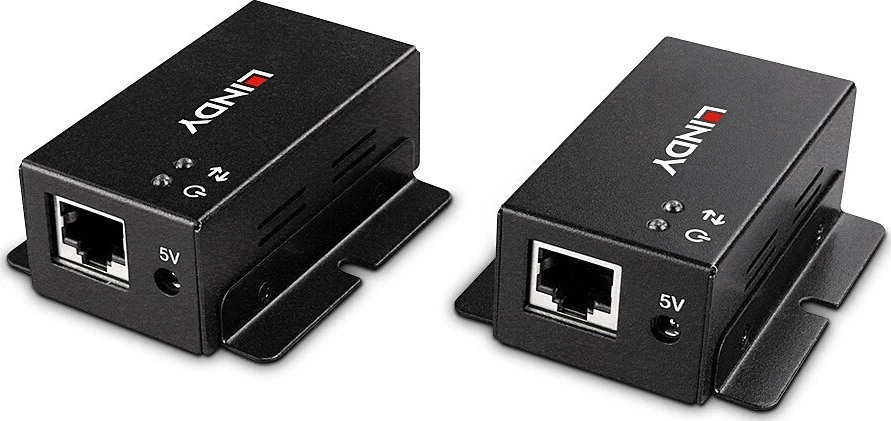 USB Prailginimas - LINDY 2 Prievadų USB 2.0 Cat.6 Prailginimas, 50 m, Juodas