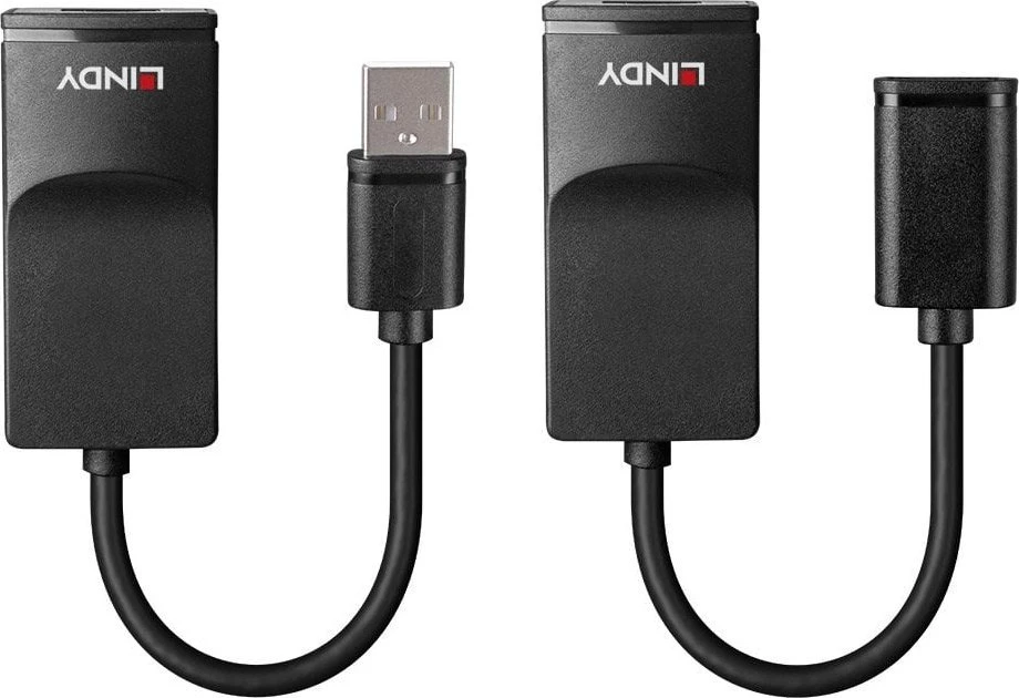USB Prailginimo Kabelis - LINDY USB 1.1 Cat.6 Prailginimo Kabelis, 12Mbps, 60 m