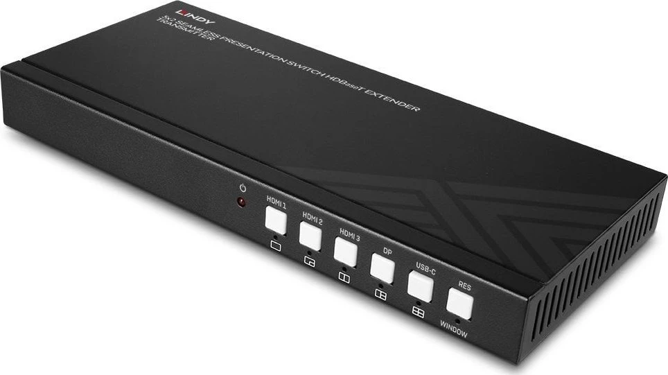 AV Jungiklis - LINDY 5 Prievadų Sklandaus Perdavimo Jungiklis HDBaseT 4K@60Hz