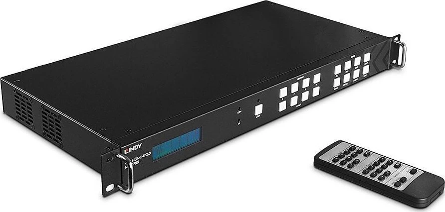 AV Matricos Jungiklis - LINDY 4x4 HDMI 4K60 Matrica, 4x4 Jungimas, Vaizdo Sienos