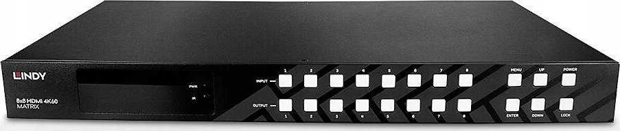 AV Matrix - LINDY 8x8 HDMI 4K60 Matrica 18Gbps HDCP 2.2 Garso Perdavimas