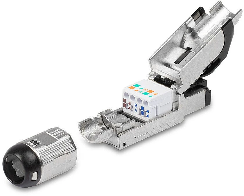 Lindy Tinklo Įranga - RJ-45 Cat.6/6A Beįrankis Kištukas 500MHz su Įtempimo Apsauga