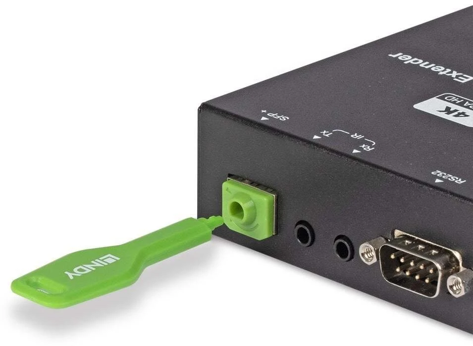Tinklo Priedas - LINDY SFP Prievado Blokatorius 10 vnt. + Raktas, Žalias