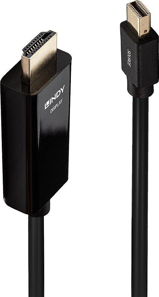 Lindy Mini DisplayPort - HDMI 10.2G 3m juodas 4K UHD 30Hz